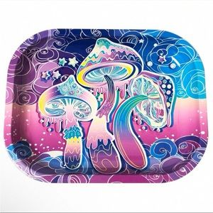 NWT Multifunctional Trinket Tray, Multicolor Mushrooms  Pattern Perfect 420 Gift